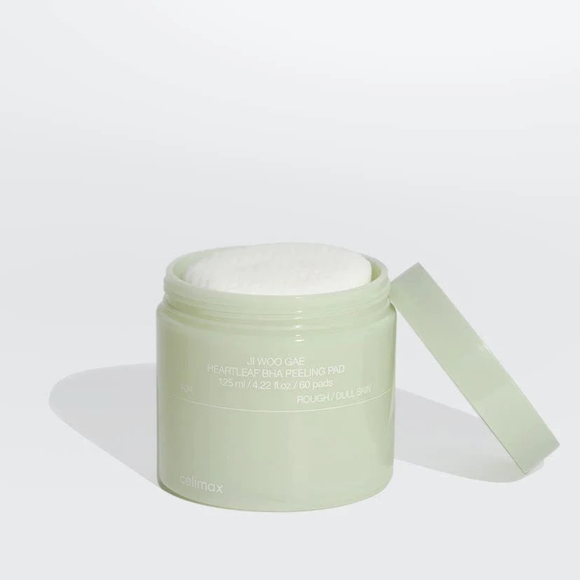 JIWOOGAE Heartleaf BHA Peeling Pad (Pads exfoliantes calmantes con BHA y Heartleaf) - Koelleza Store